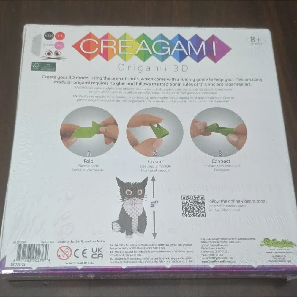 CREAGAMI Origami 3D Folding Paper Sculpture Kit Large 632pcs K 528